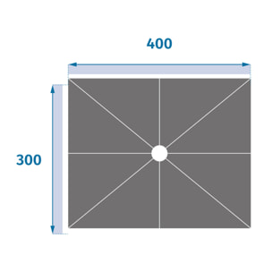 Toile de parasol "Suenyo" sunbrella/anthracite 4x3m