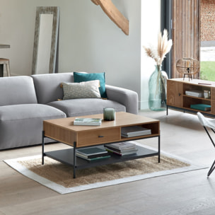 Alfombra con borde yute blanco