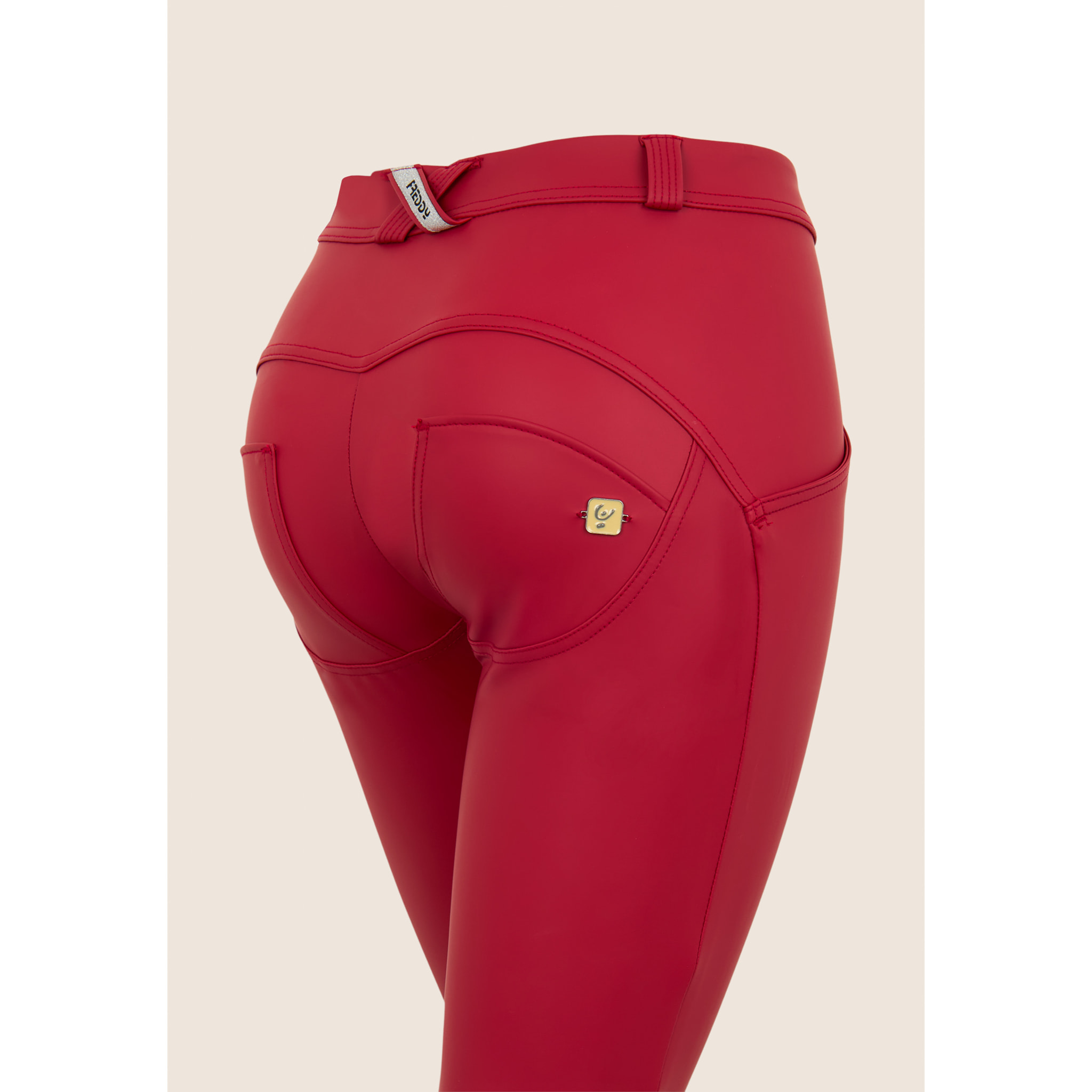 Pantaloni push up WR.UP® 7/8 superskinny similpelle ecologica