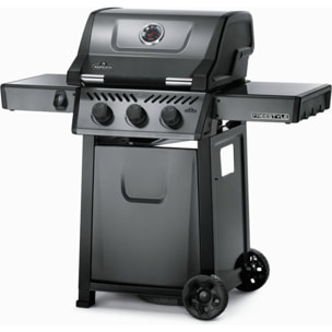 Barbecue gaz NAPOLEON Freestyle F365PGT-FR gris noir 3 brûleurs sur chariot, 51x45 cm