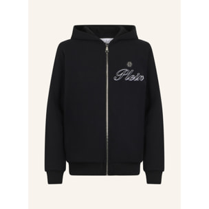PHILIPP PLEIN Zip Hoodie Signature Embroidery
