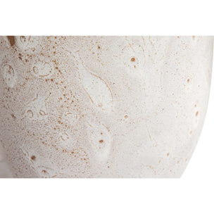 Florero Ceramica Marron Blanco 24x24x50 Cm