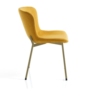Oresteluchetta Set 4 Sedie RANN YELOW GOLD