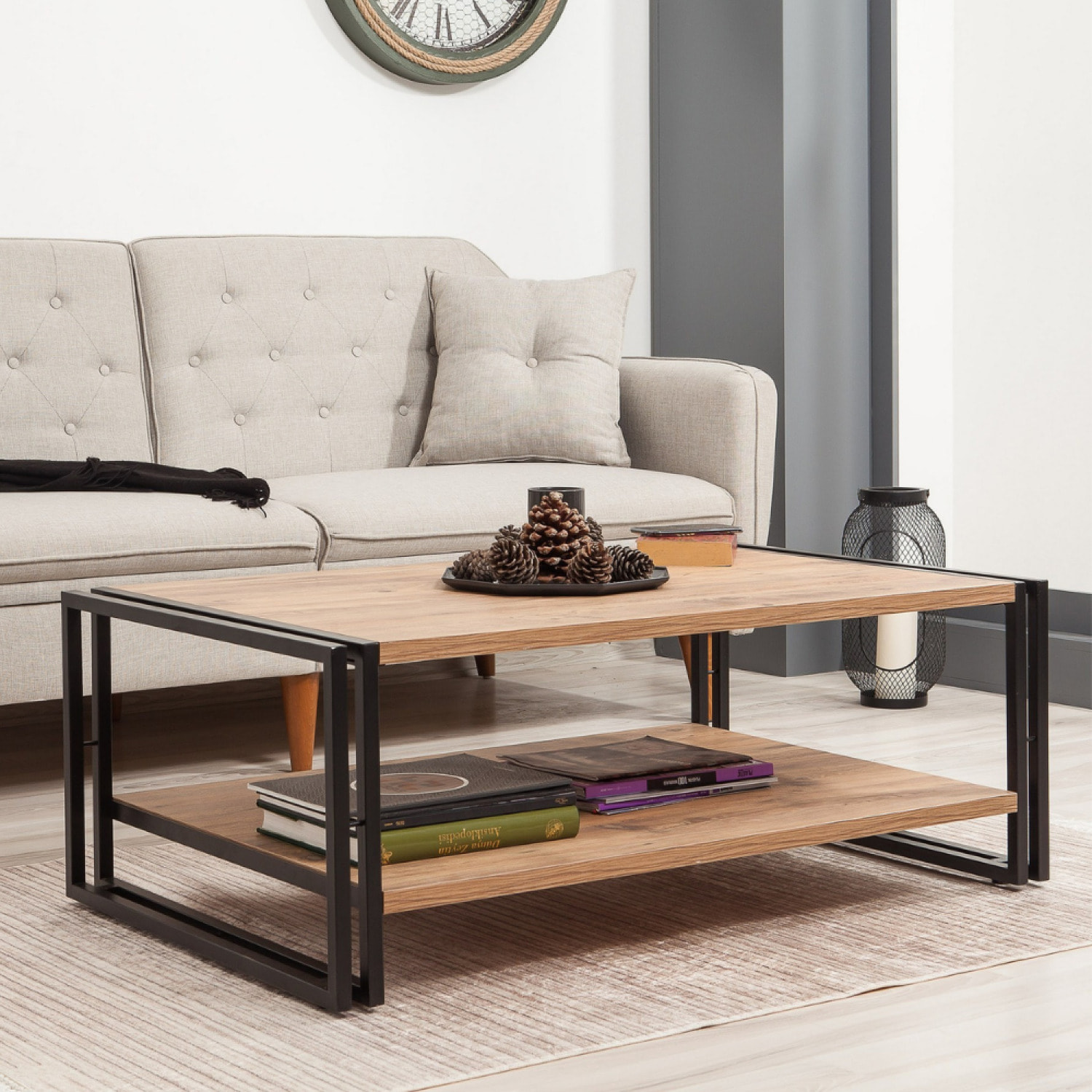 Table basse industrielle rectangle OTOK