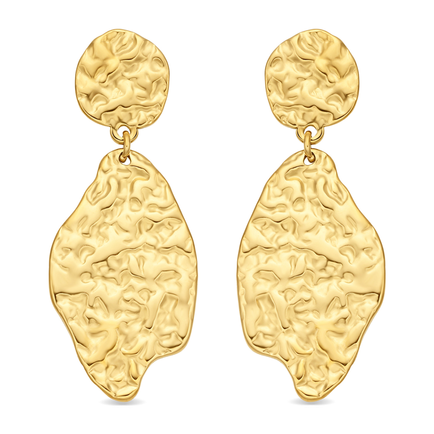 Pendientes Viusma acabado oro amarillo 18k