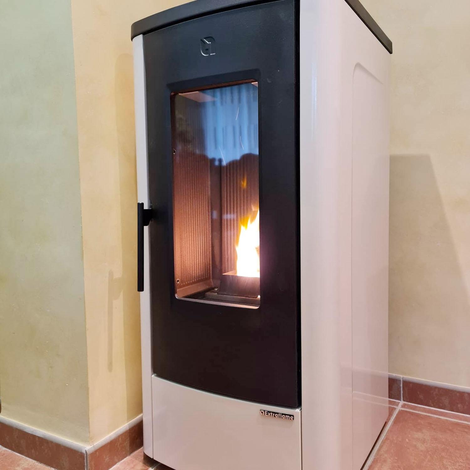 Stufa A Pellet Dahiana Avorio 10Kw