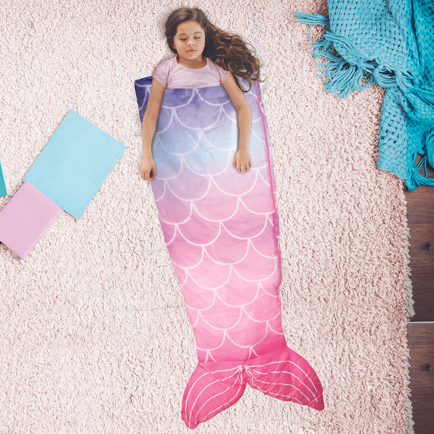 SAC DE COUCHAGE SIRENE ENFANT 140X60