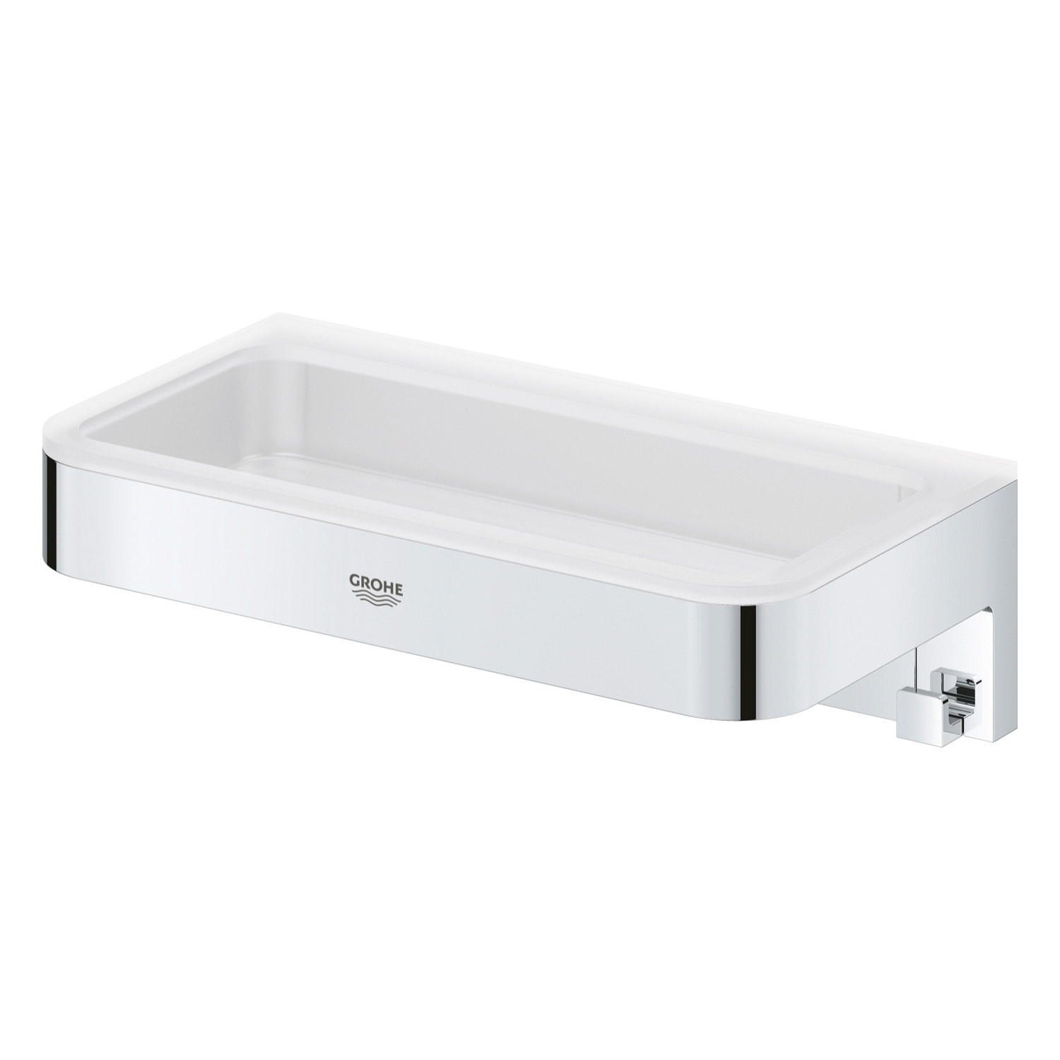 GROHE QuickFix - Start Cube - Panier de douche - Finition Chromée (à visser ou à coller)