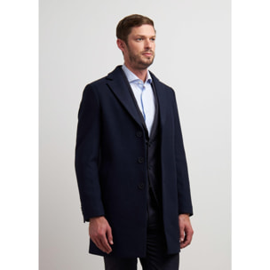 CAPPOTTO BLU SCURO CONBIPEL