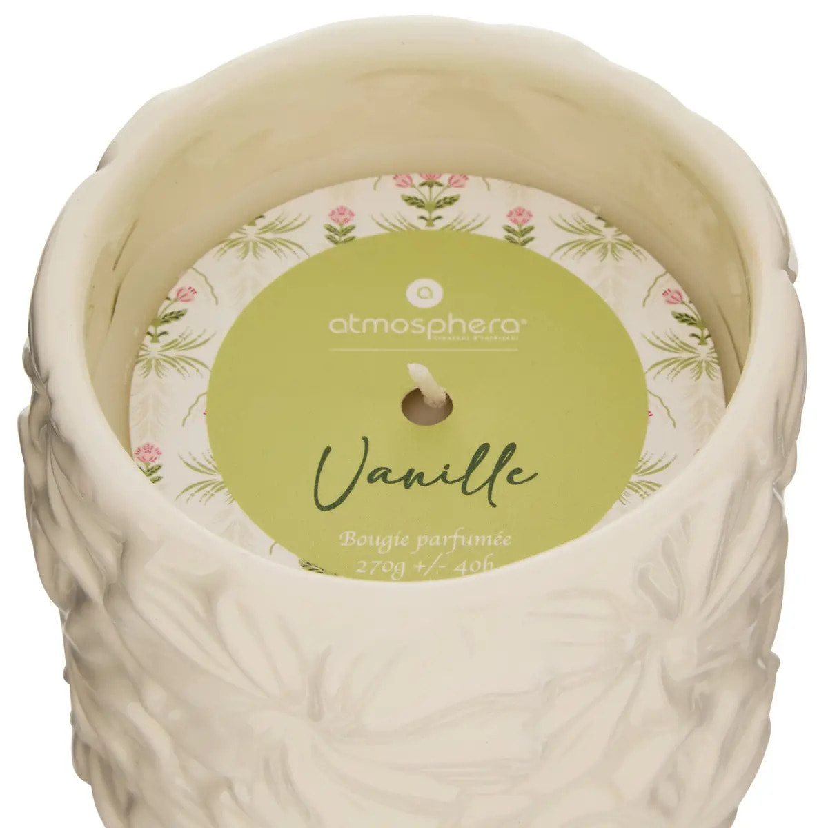 Bougie parfumée 270g Fleur de rose