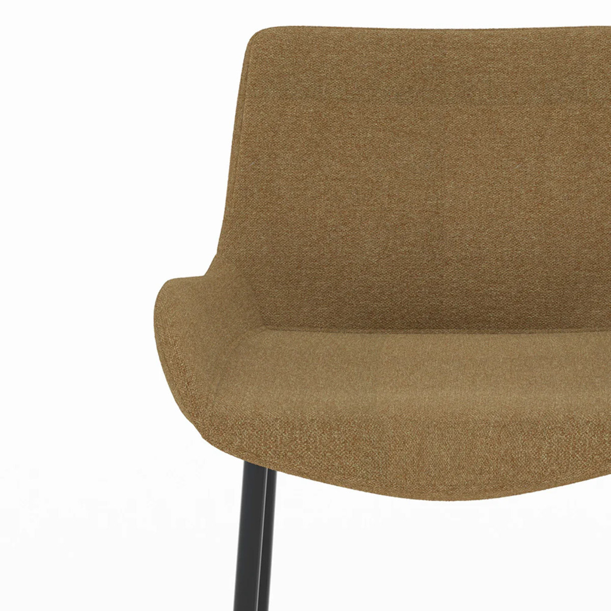 Lot de 2 chaises pour îlot central en tissu jaune 65 cm - Pirata