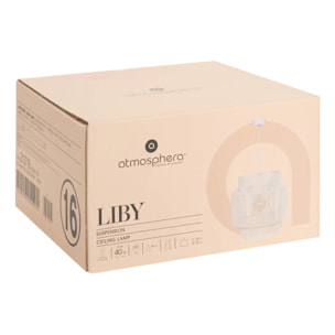 Suspension Liby blanche D38cm