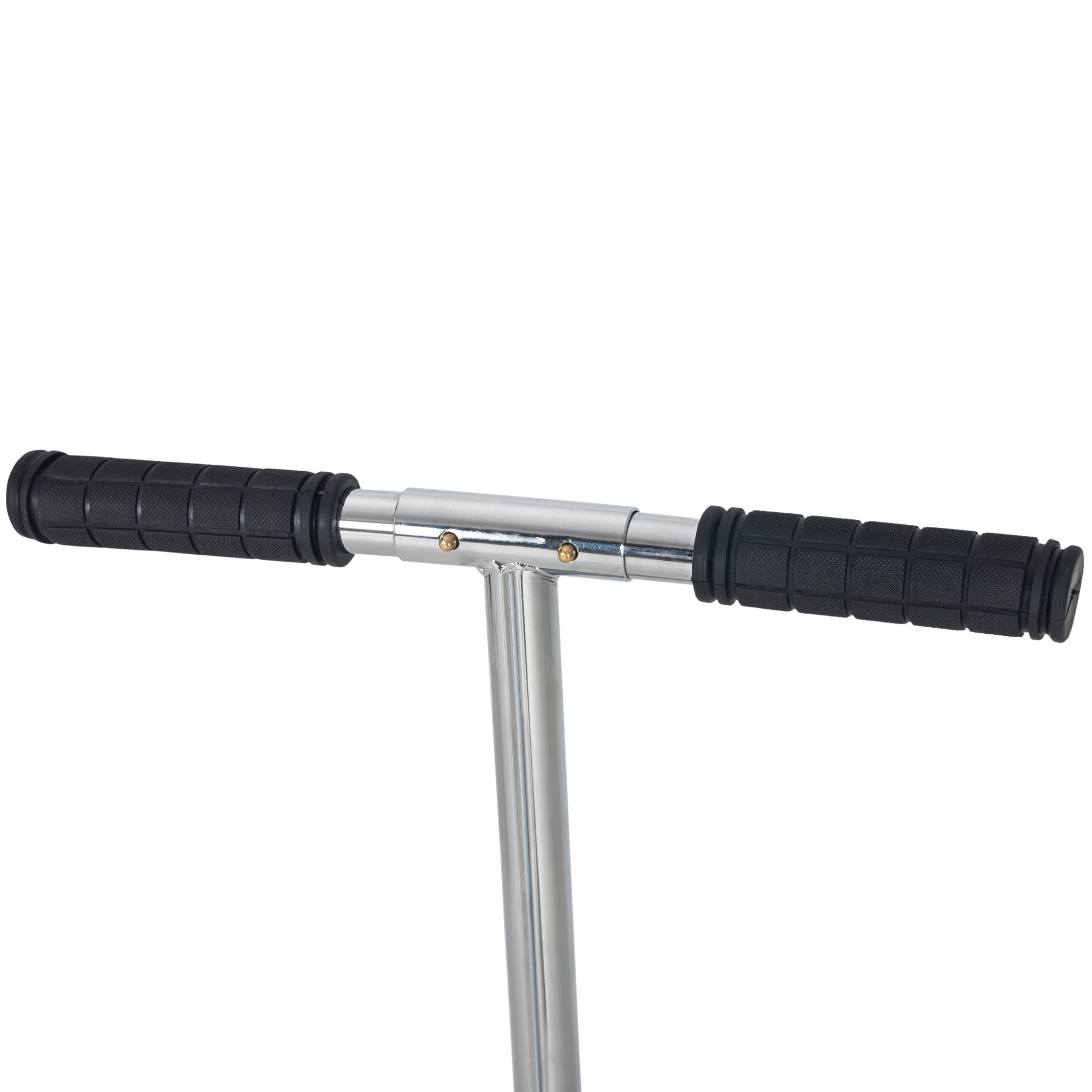 Trottinette pliable hauteur guidon réglable sur 4 niveaux système de freinage arrière blanc dim. 88L x 37l x 75-100H cm