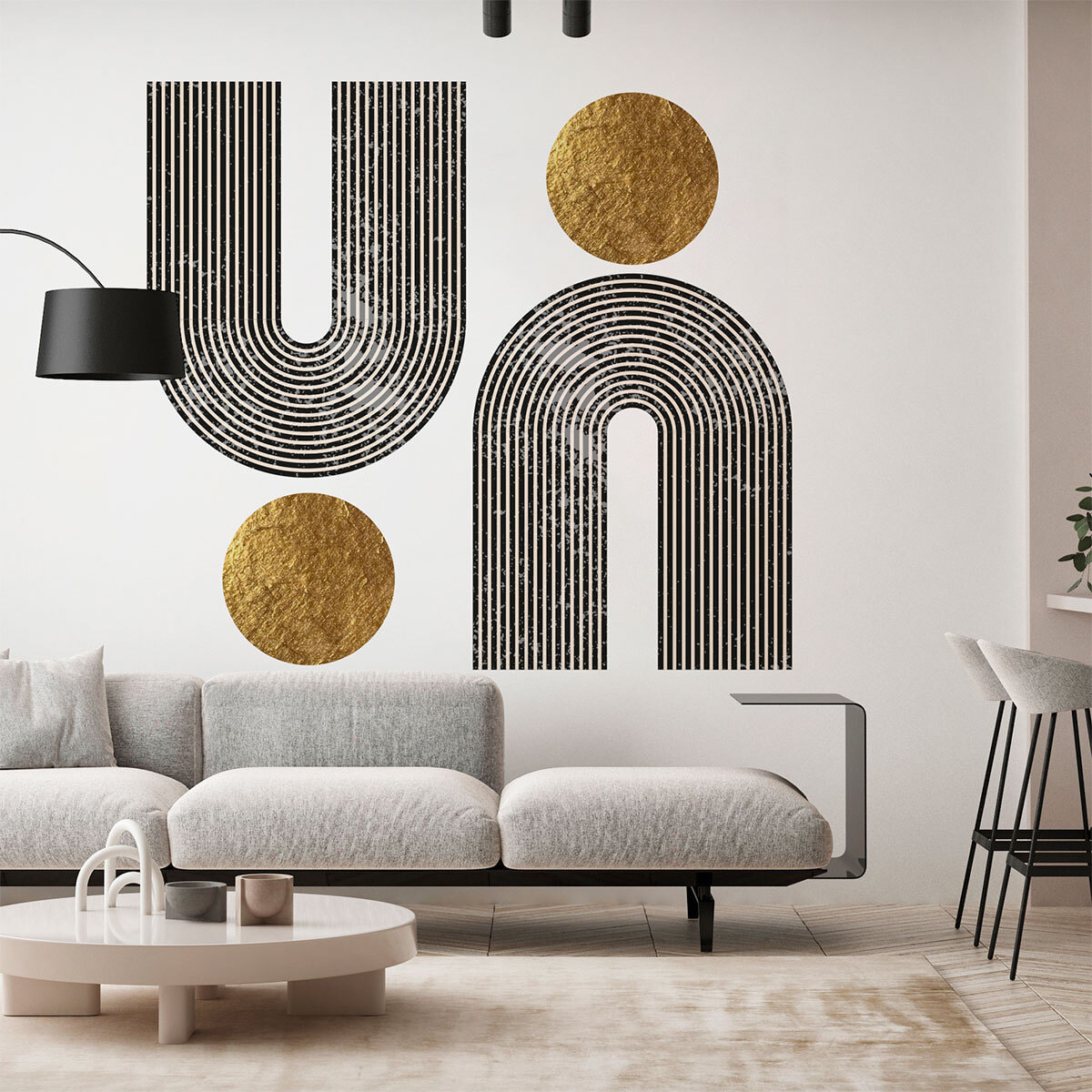 Papier peint intissé pré-encollé fresques géantes - ARCHES ABSTRAITES AZTEC