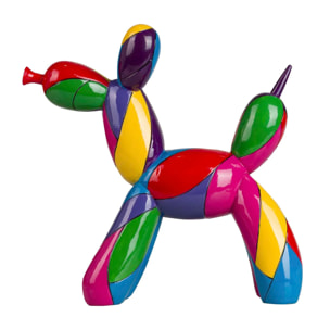 Figura Perro Globo Resina Pop Art 28x10x28 Cm