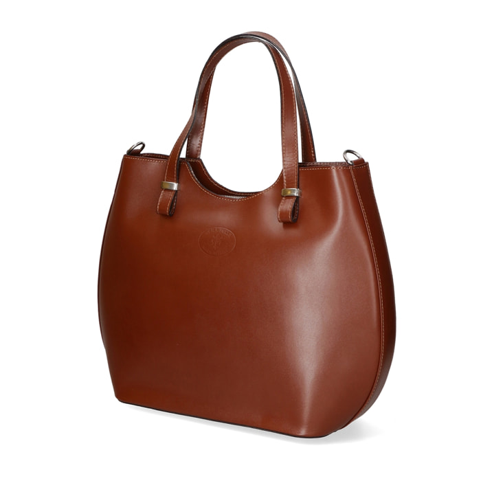 Borsa a mano da Donna Egle in Vera Pelle Made in Italy 31x42x14 cm