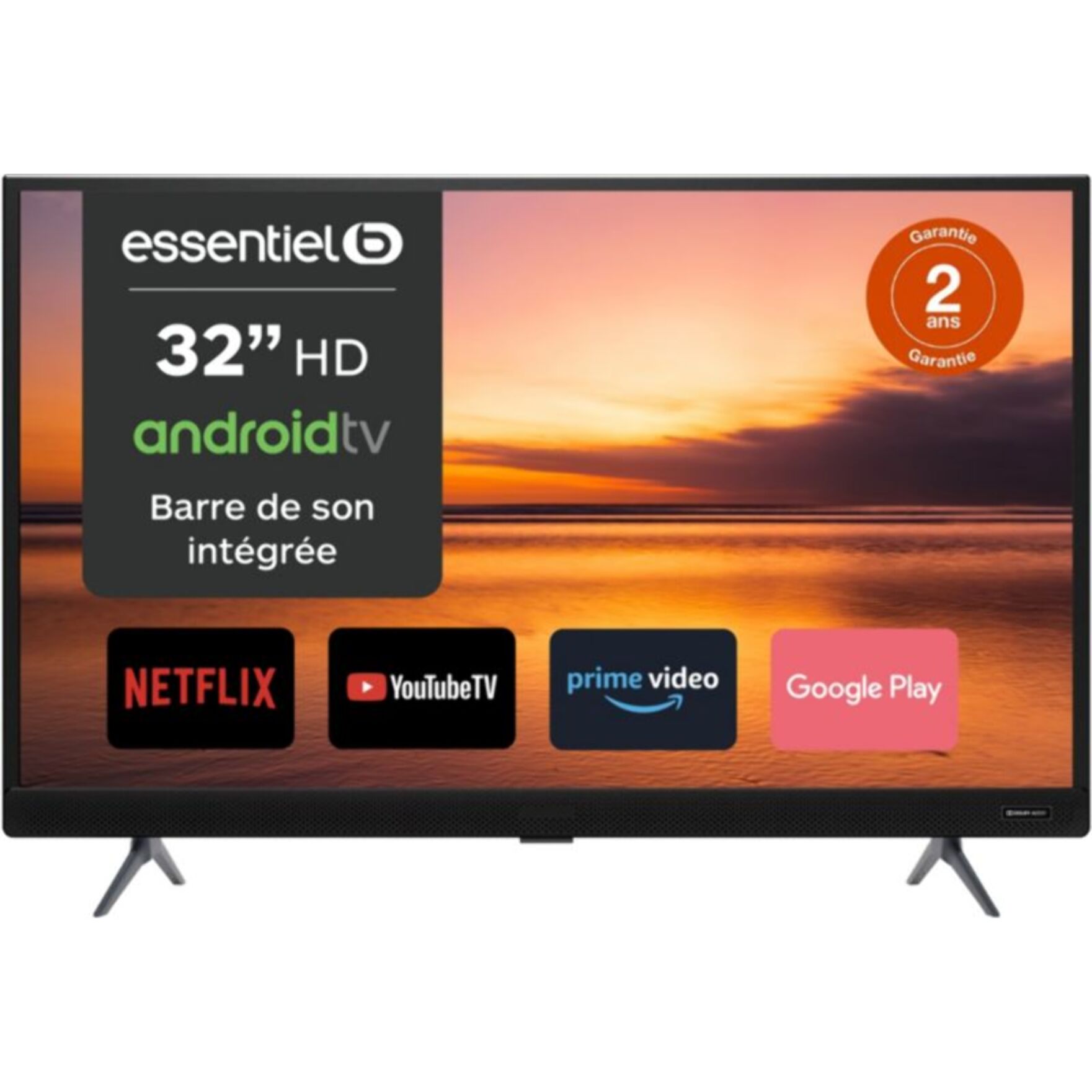 TV LED ESSENTIELB 32HD-A7000 Android TV-32 pouces (80cm)