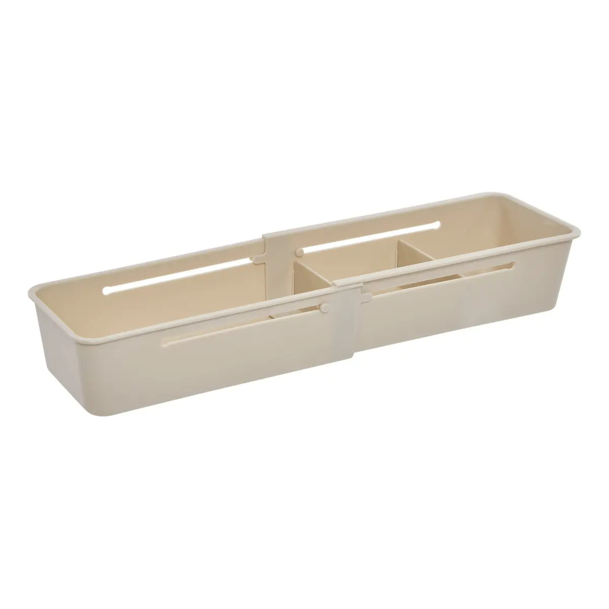 Organiseur de tiroir extensible Stora 10x38,5cm beige