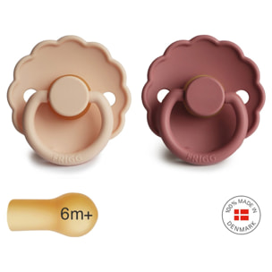 Frigg Pack 2 Chupetes Block Latex Daisy