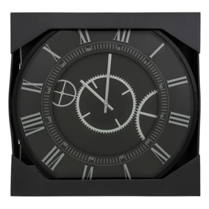 Horloge mécanique "Kerian" D57cm noir