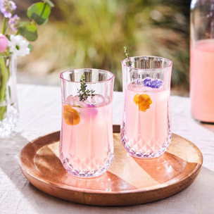 4 vasos altos 36 cl Longchamp - Cristal d'Arques