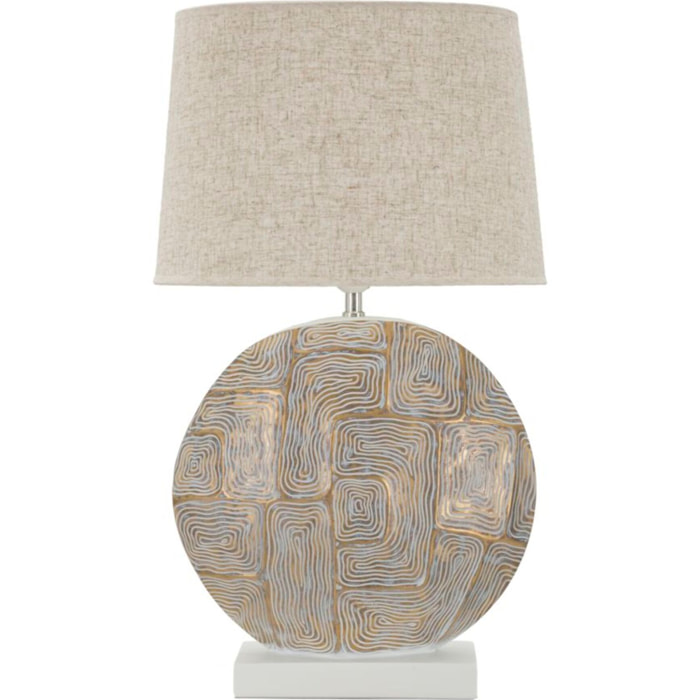 LAMPADA DA TAVOLO RESINA ECLIPS CM Ø 38X64