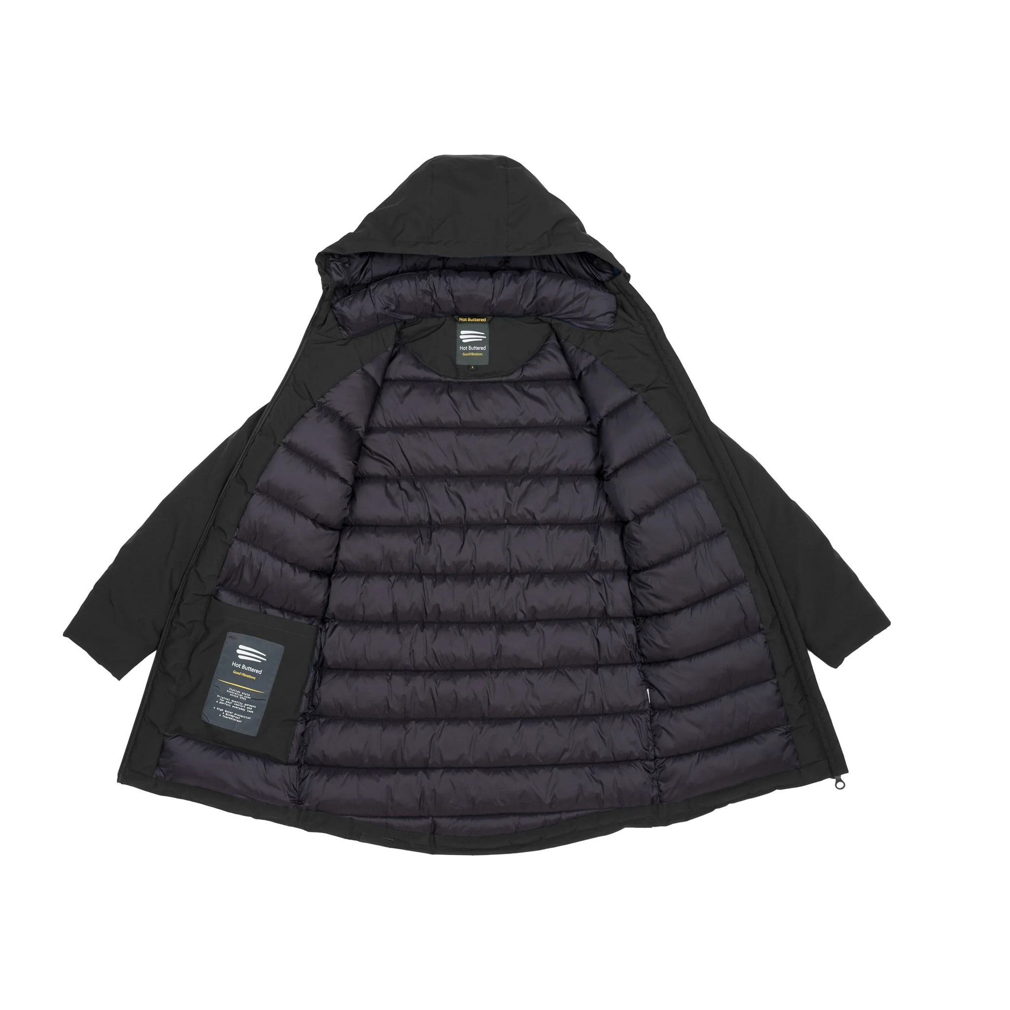 Parka ANOUK imbottito impermeabile nero