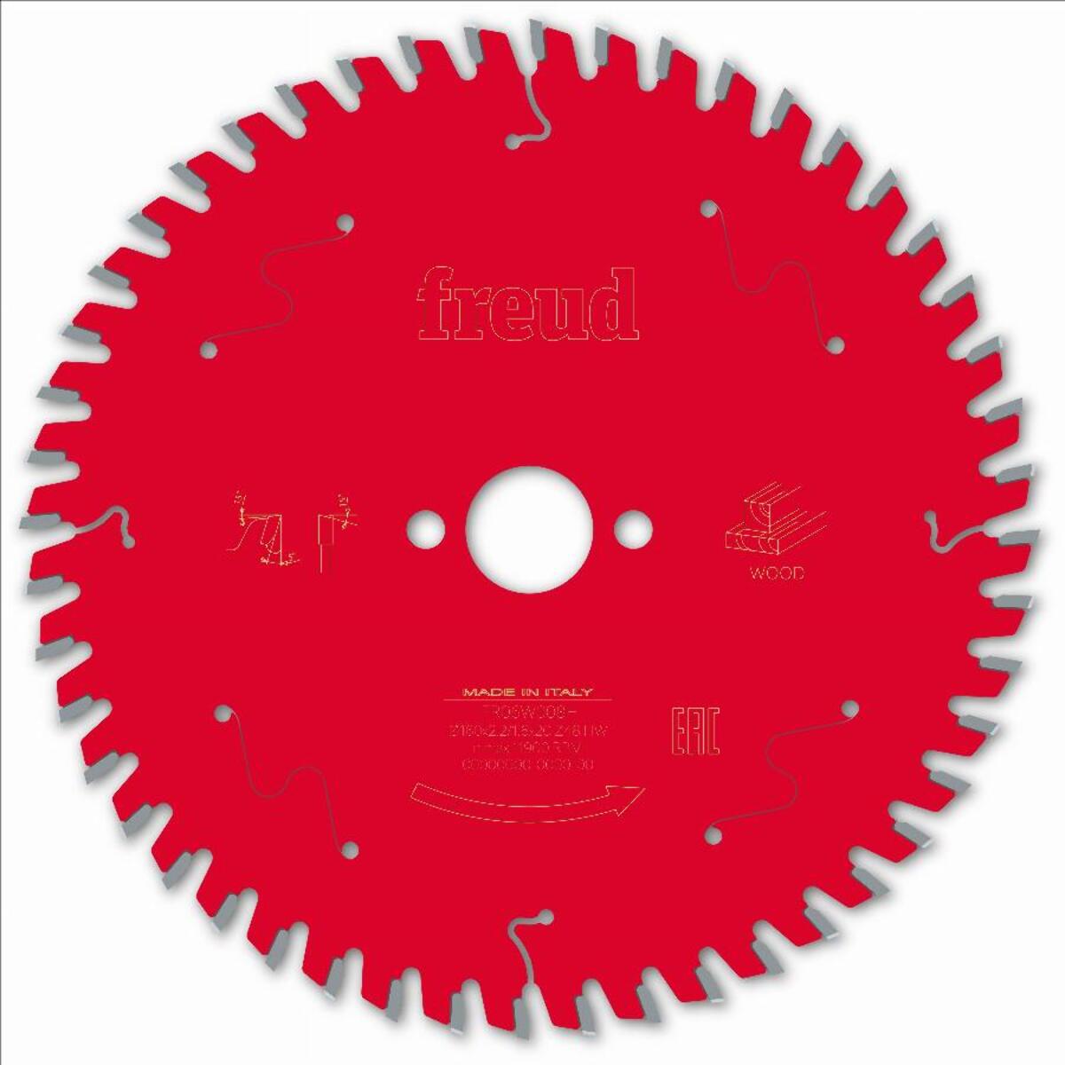 Lame pour scie circulaire portative filaire/sans fil FREUD - Ø160 2,2/1,6 AL20 Z48 BA 5° - F03FS09680 -FR06W008H