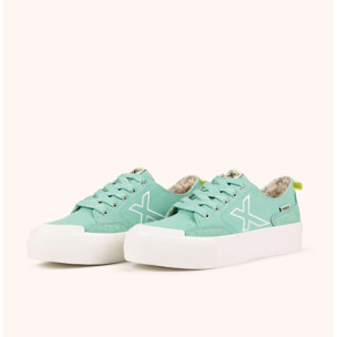 Zapatilla de lona menta con plataforma MUNICH MUNICH SWING SKY 09