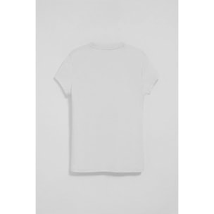 Camiseta blanca de manga corta con logo bordado Rigby Go