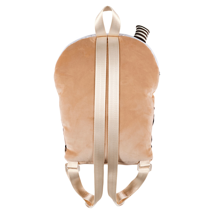 Peluche Bubble Tea Sac A Dos Marron