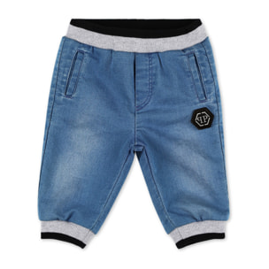 PHILIPP PLEIN Denim Trousers HEXAGON