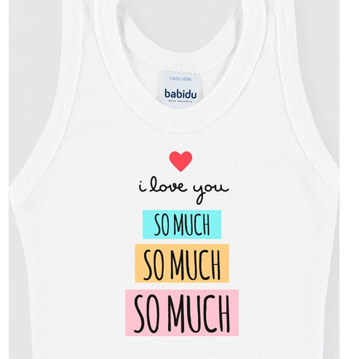 Body bebé tirantes personalizado frases