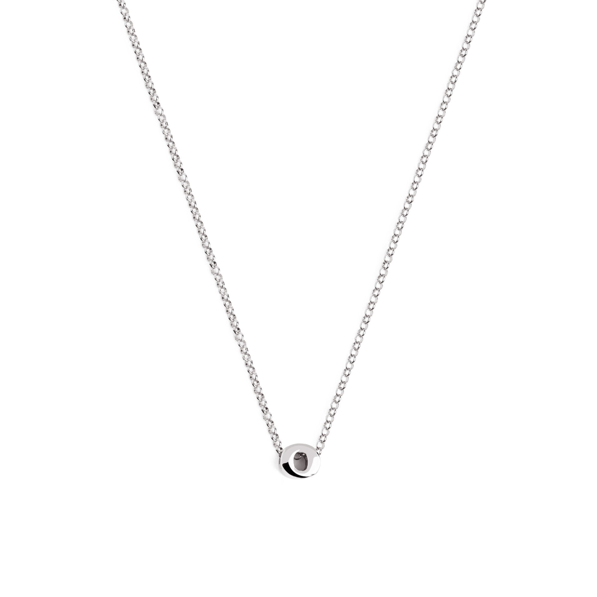 Collana Personalized Single Letter in Argento