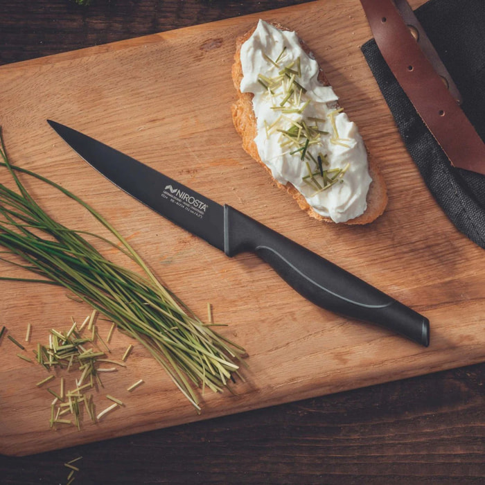 Couteau d'office 24 cm Nirosta Black Edition