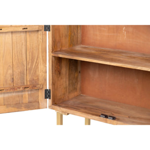 Cabinet Alto Madera Mango-metal 88x40x160 Cm