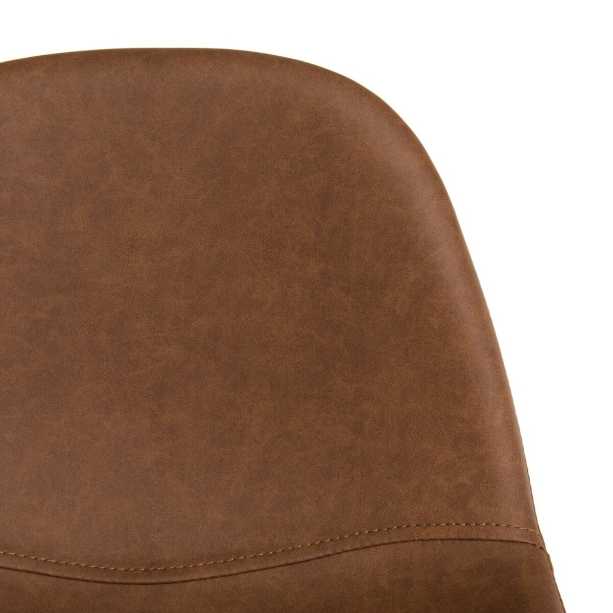 TOM - Lot de 2 tabourets de bar John marron hauteur d'assise 80cm
