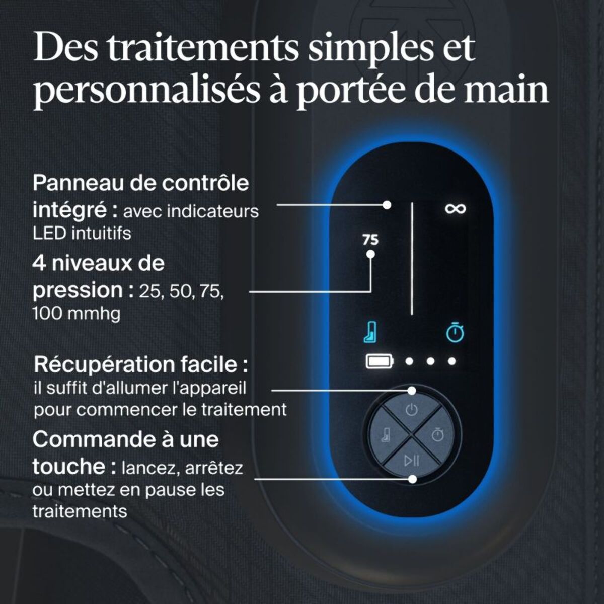 Bottes de pressothérapie THERABODY de compression Jetboots Prime - M