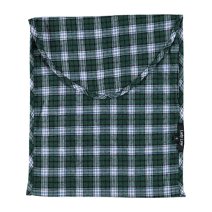PIGIAMA DONNA flanella invernale scozzese verde maglia blu