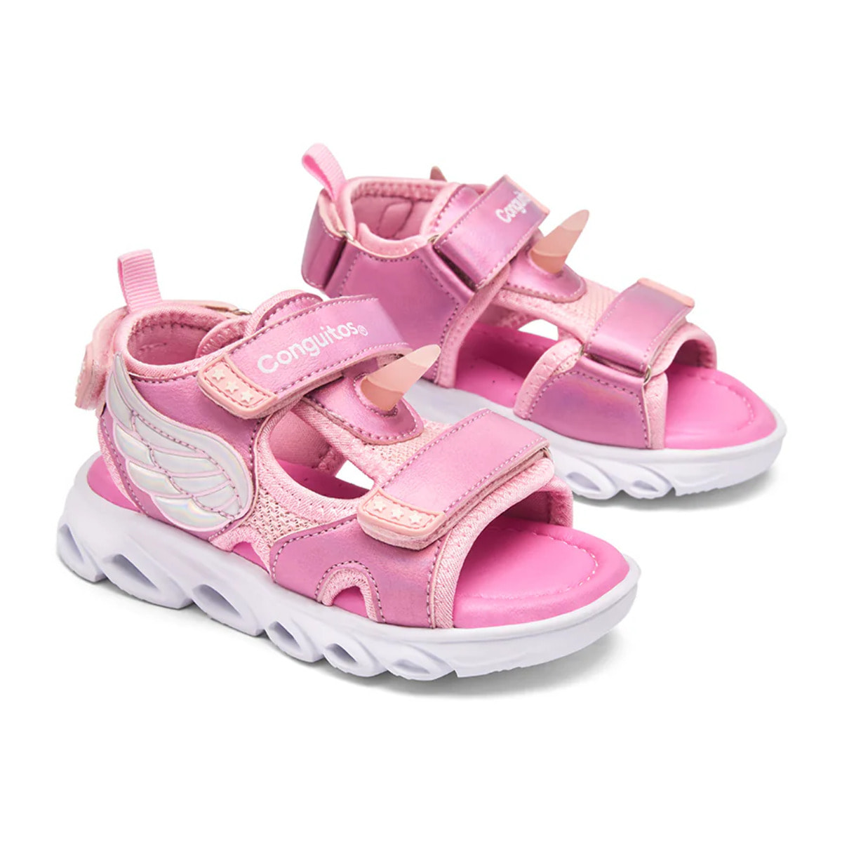 Sandalias Pink Wings de Niña Con Detalles de Unicornio