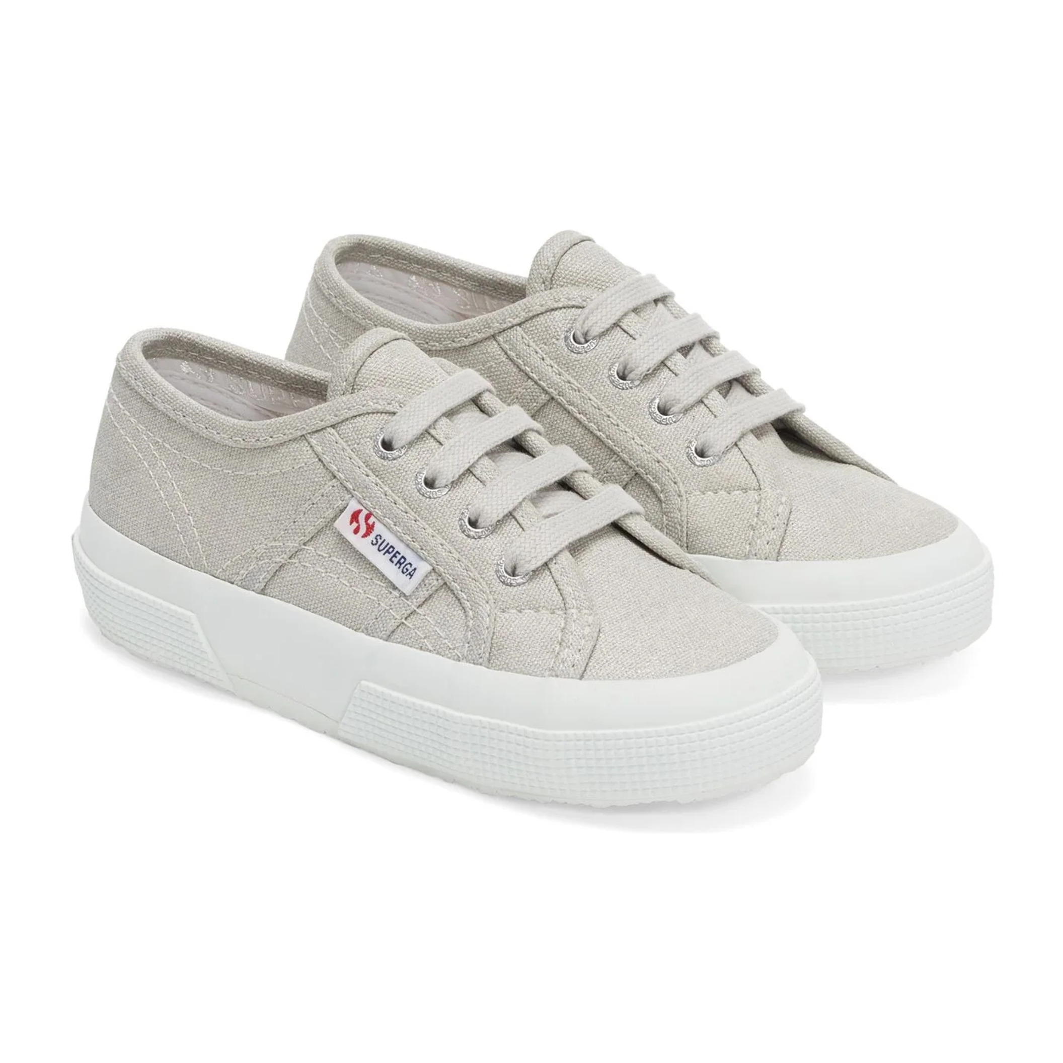 Le Superga Bambina Grigio 2750 KIDS GLITTER CANVAS