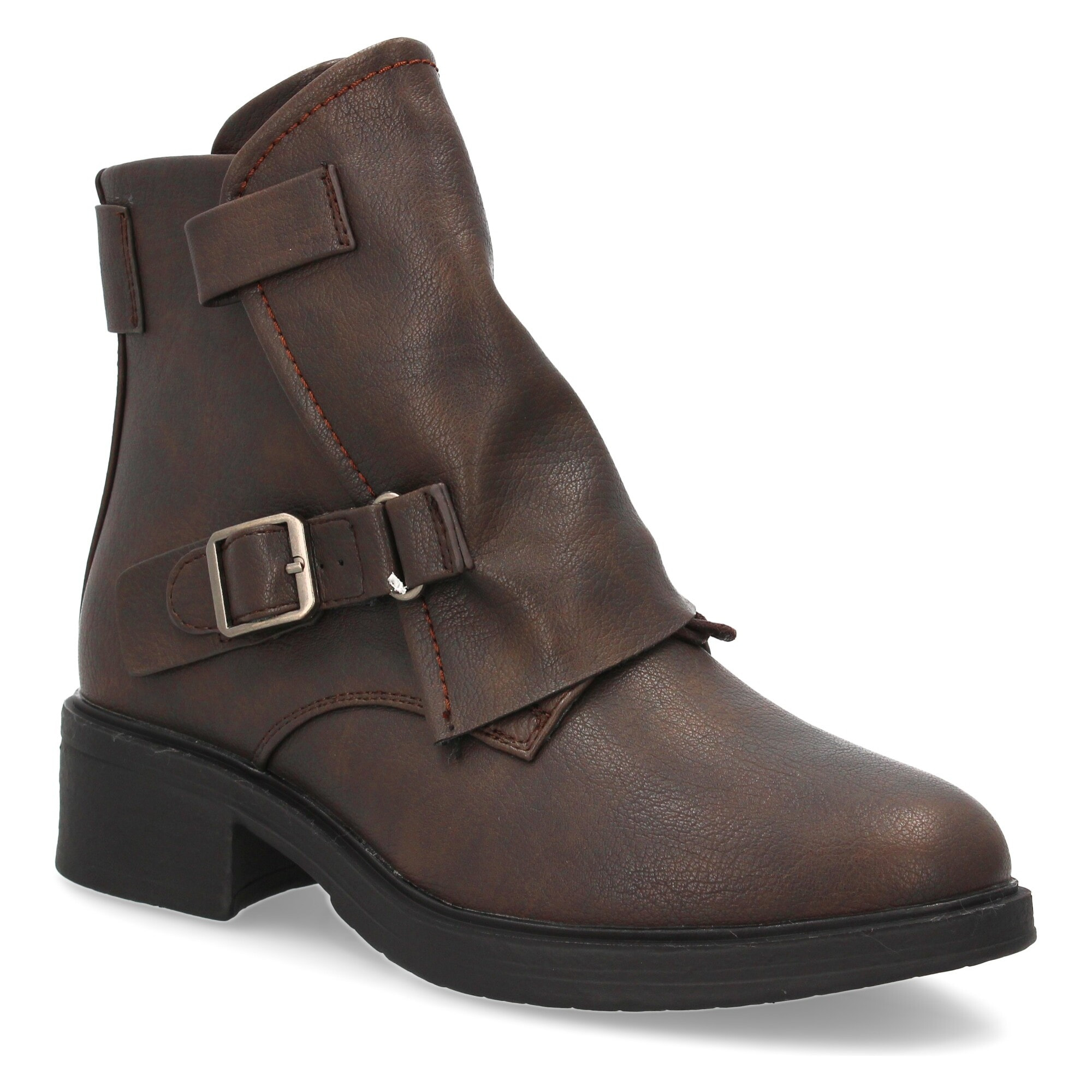 Botín moderno con hebillas para mujer