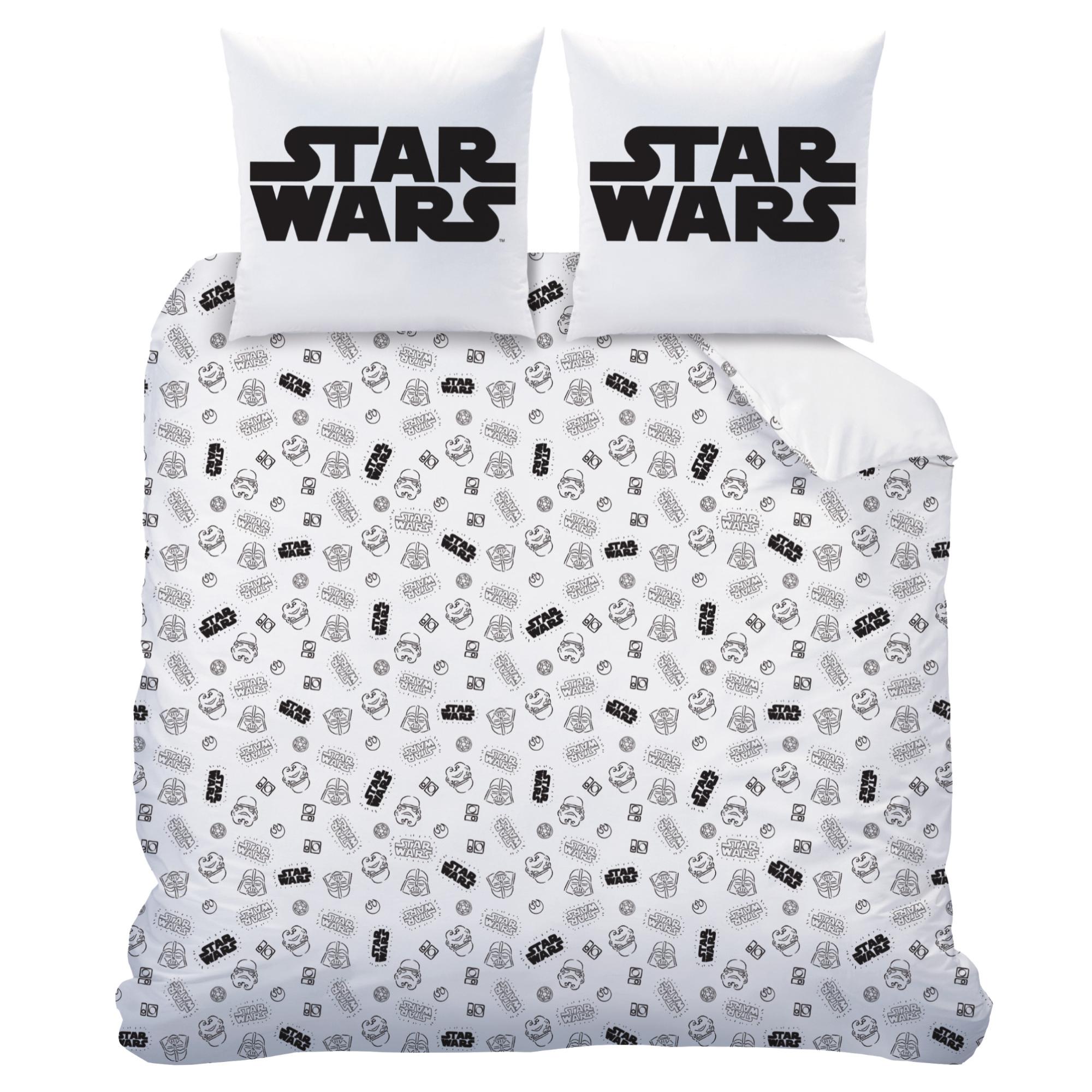 Parure de lit imprimée 100% coton, STAR WARS HOME TROUP