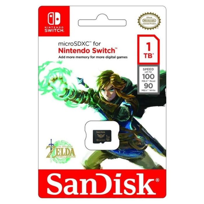 Carte Micro SD SANDISK MICRO SDXC 1TB SWITCH