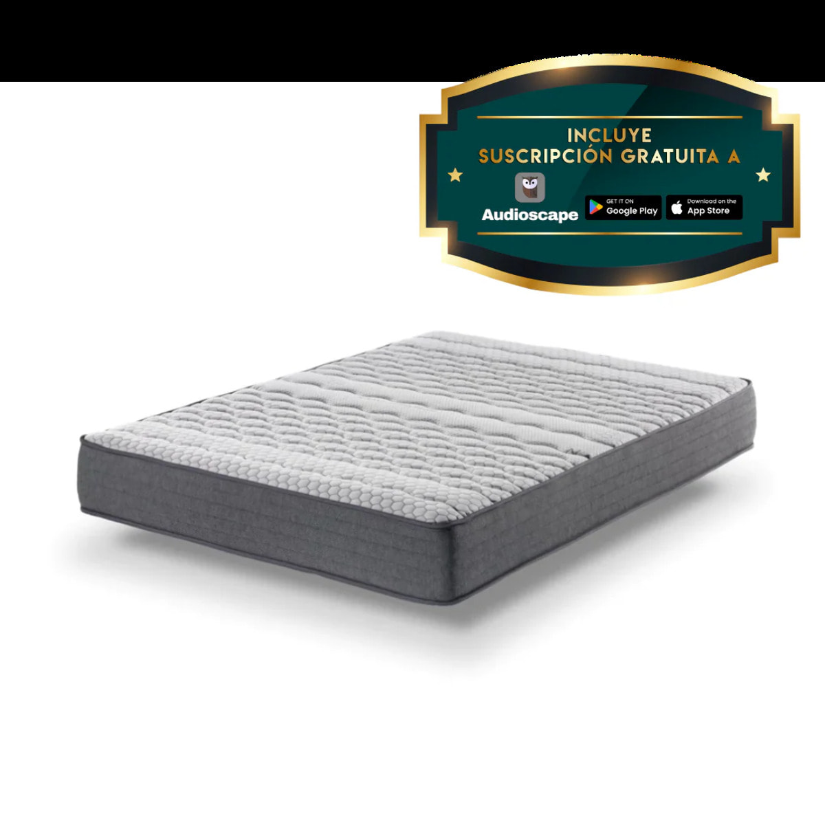 Colchón viscoelástico 25 Cm Fitness Sport Termorregulable - MÃ¡xima Relajacion Y Confort