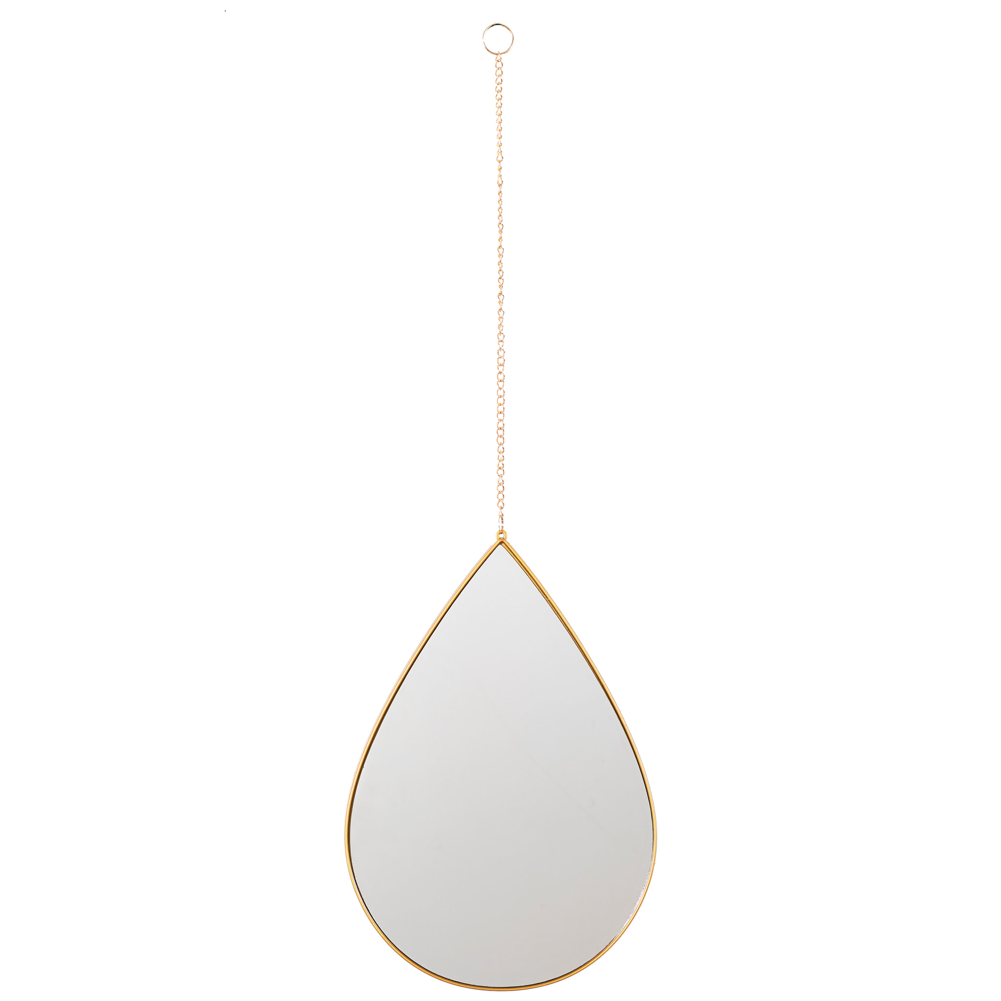 Miroir Deco Goutte Suspendu Dore Sixte X3