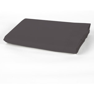 DRAP 2 PERS 240x300 percale de Coton - PERCALE GRIS