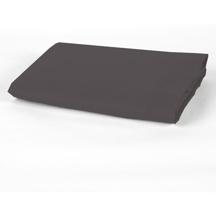 DRAP 2 PERS 240x300 percale de Coton - PERCALE GRIS