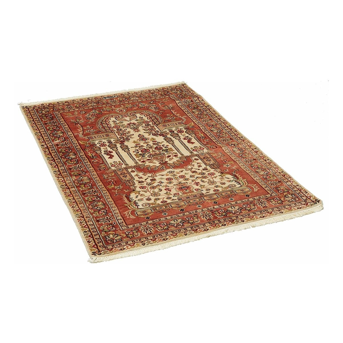 Authentique Tapis d'Orient fait main en soie HIDO