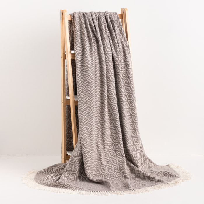 Manta Plaid Trail Taupe 130x170 cm